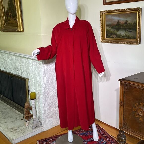 London Fog Oversized Maxi Length Trench Coat - Picture 4 of 13